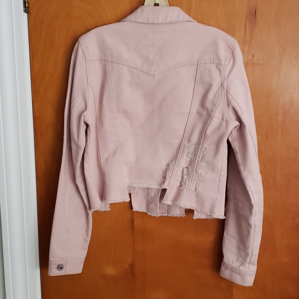 Distressed denim jacket - Picture 2 of 2